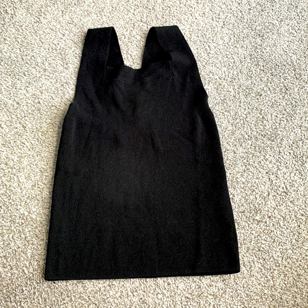 NWT Madewell sweater black tank top size S